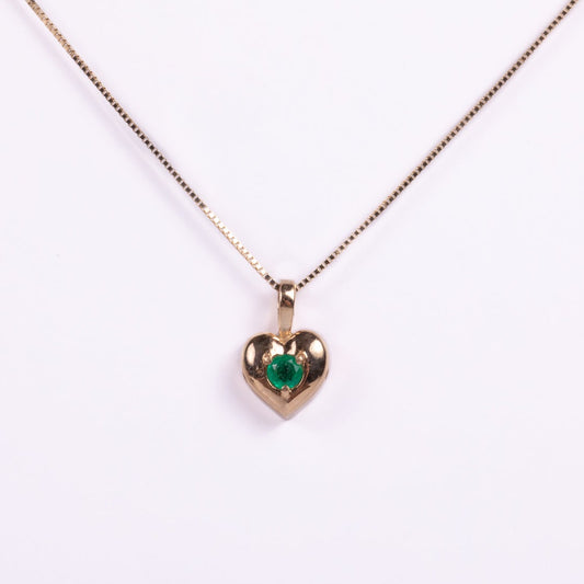 Dije Petit Heart in Emerald