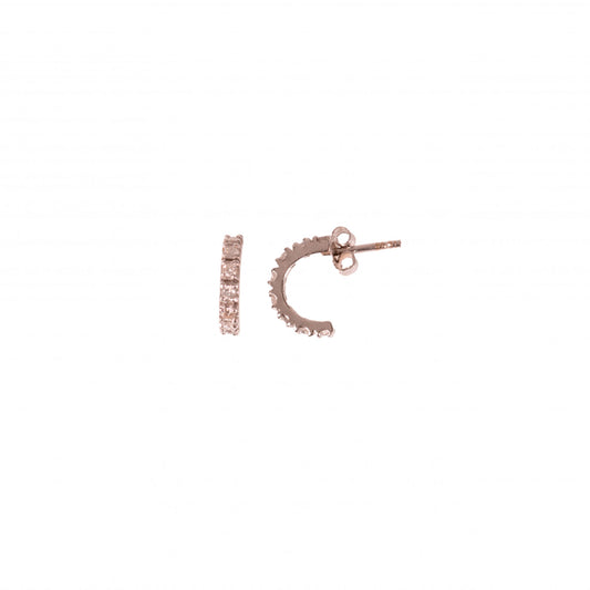 Frosted Diamond Mini Hoops