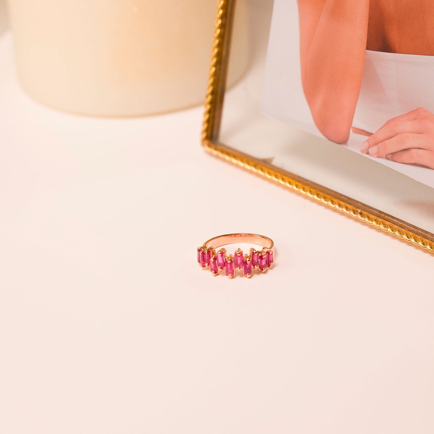 Anillo Ruby Baguette