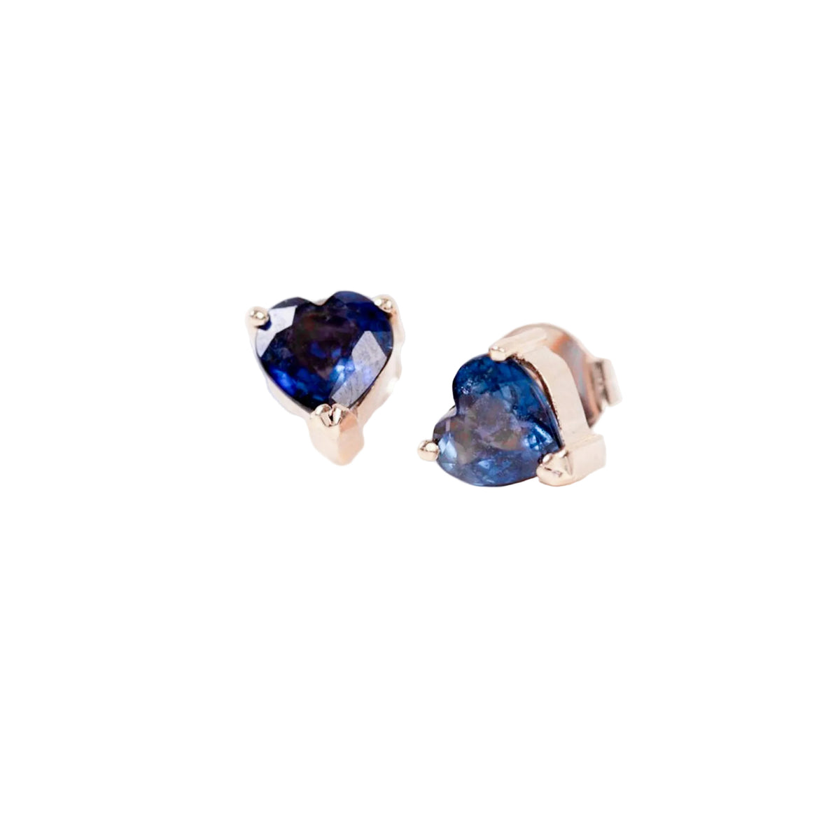 Aretes Heart Sapphire