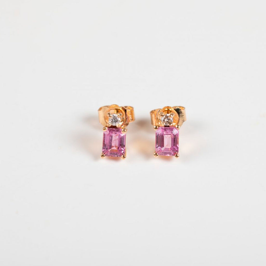 Aretes Square Precious Stones