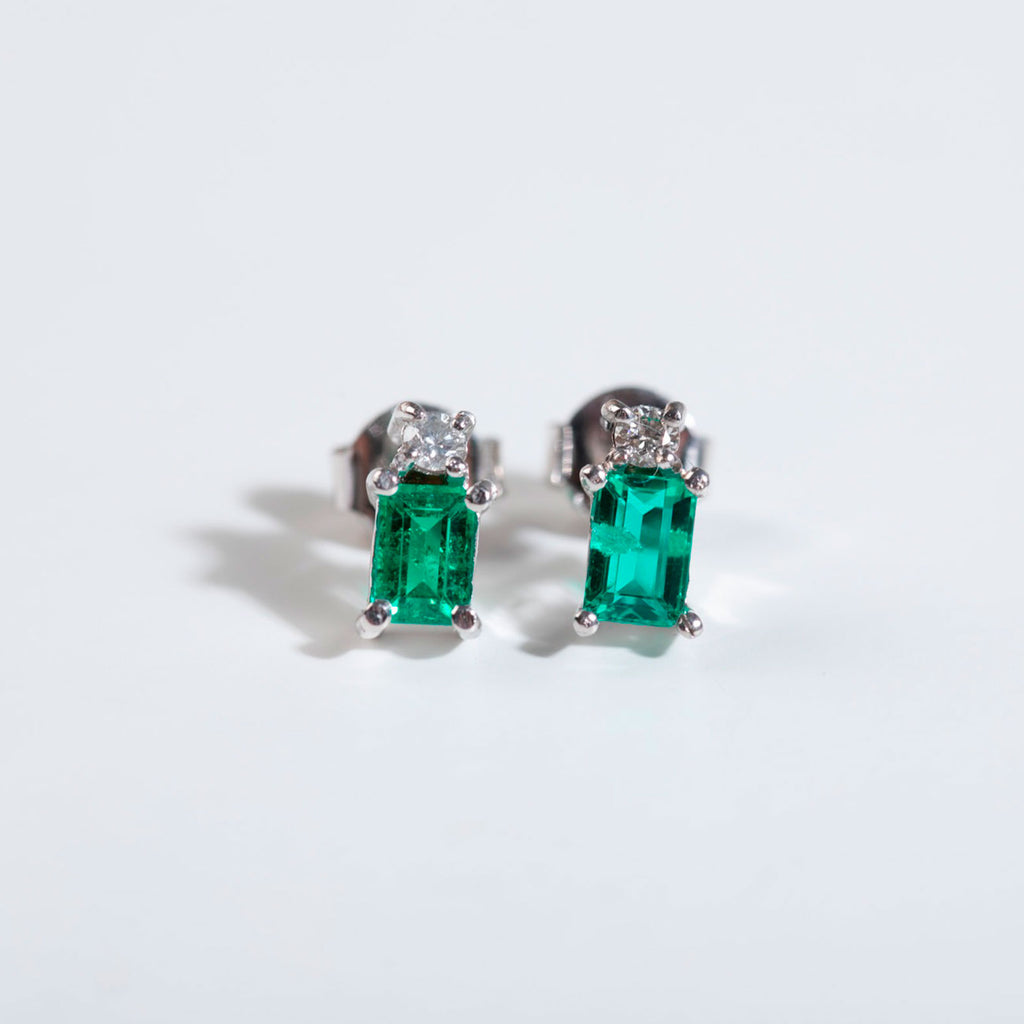 Aretes Square Precious Stones