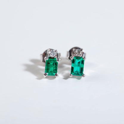 Aretes Square Precious Stones