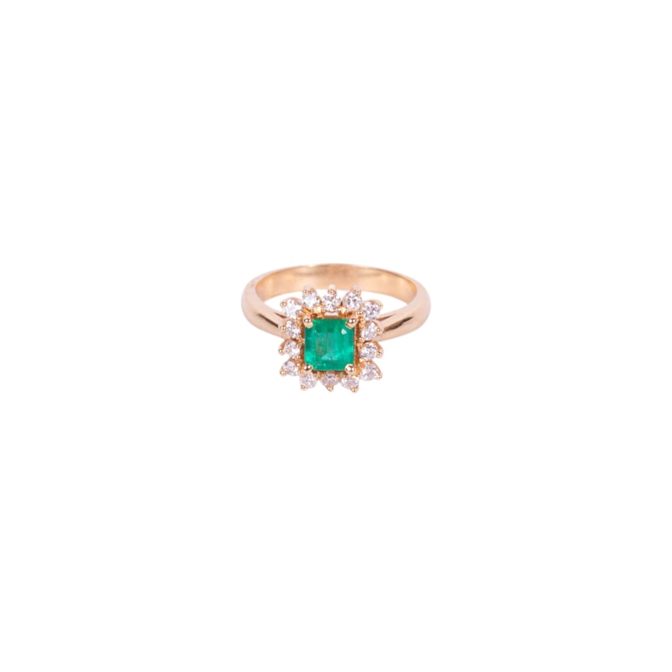Anillo esmeralda crown