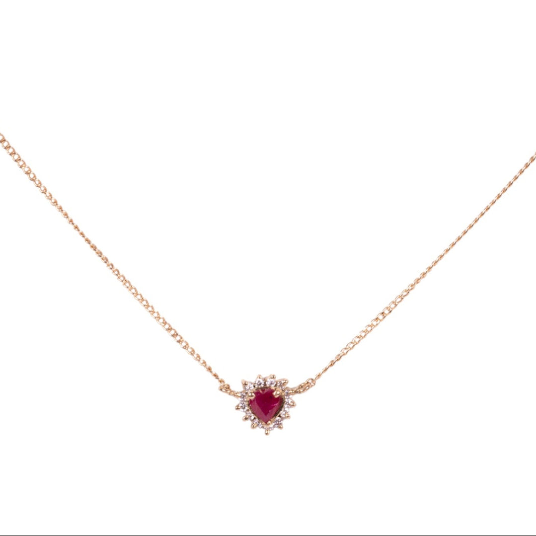 Ruby heart halo