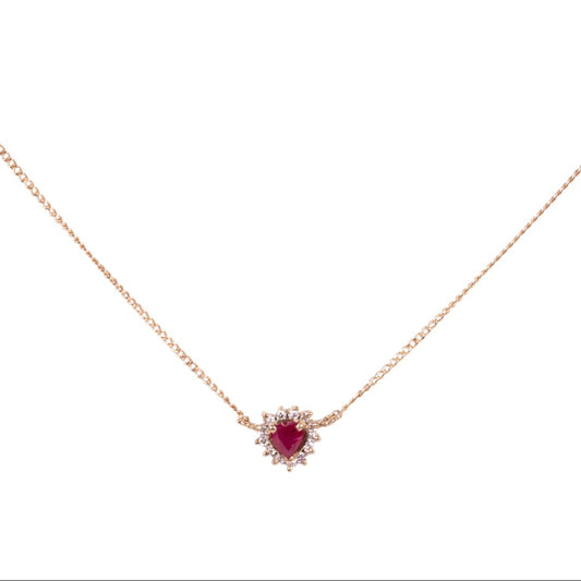 Ruby heart halo