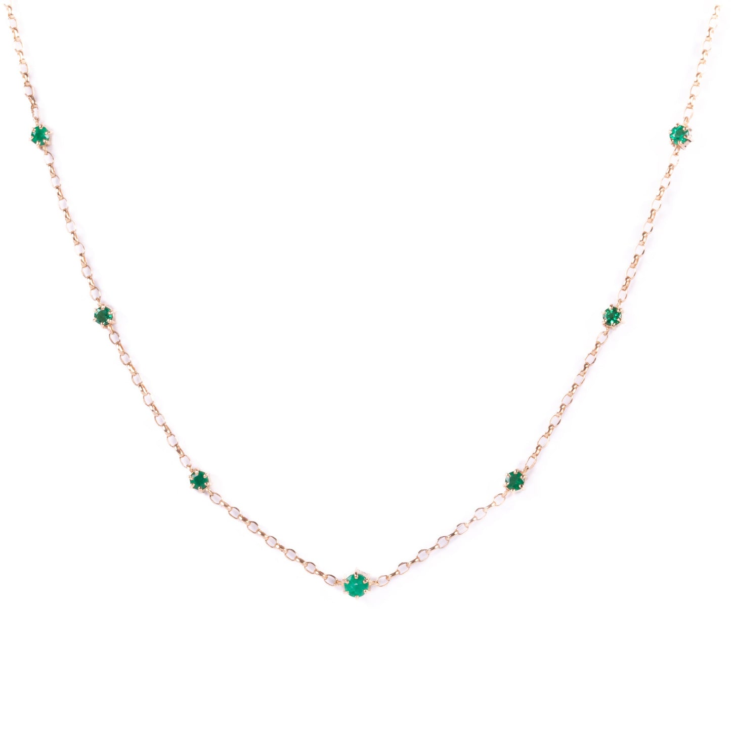 Gargantilla armonía esmeraldas