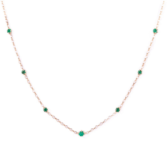 Gargantilla armonía esmeraldas