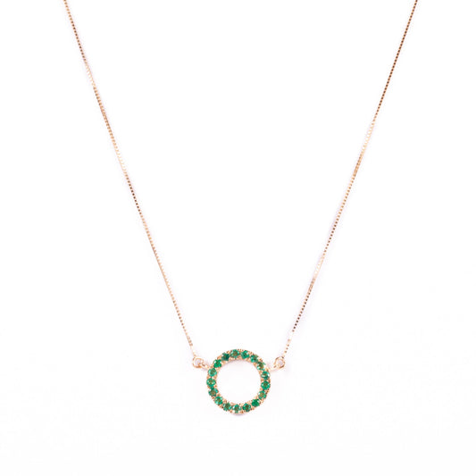 Gargantilla esmeralda eterna