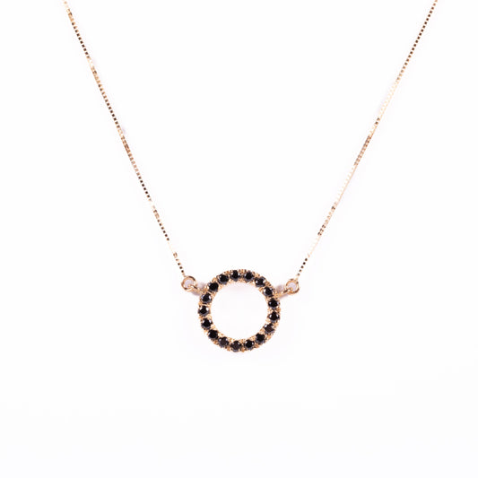 Gargantilla círculo diamantes