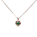 Dije Petit Heart in Emerald