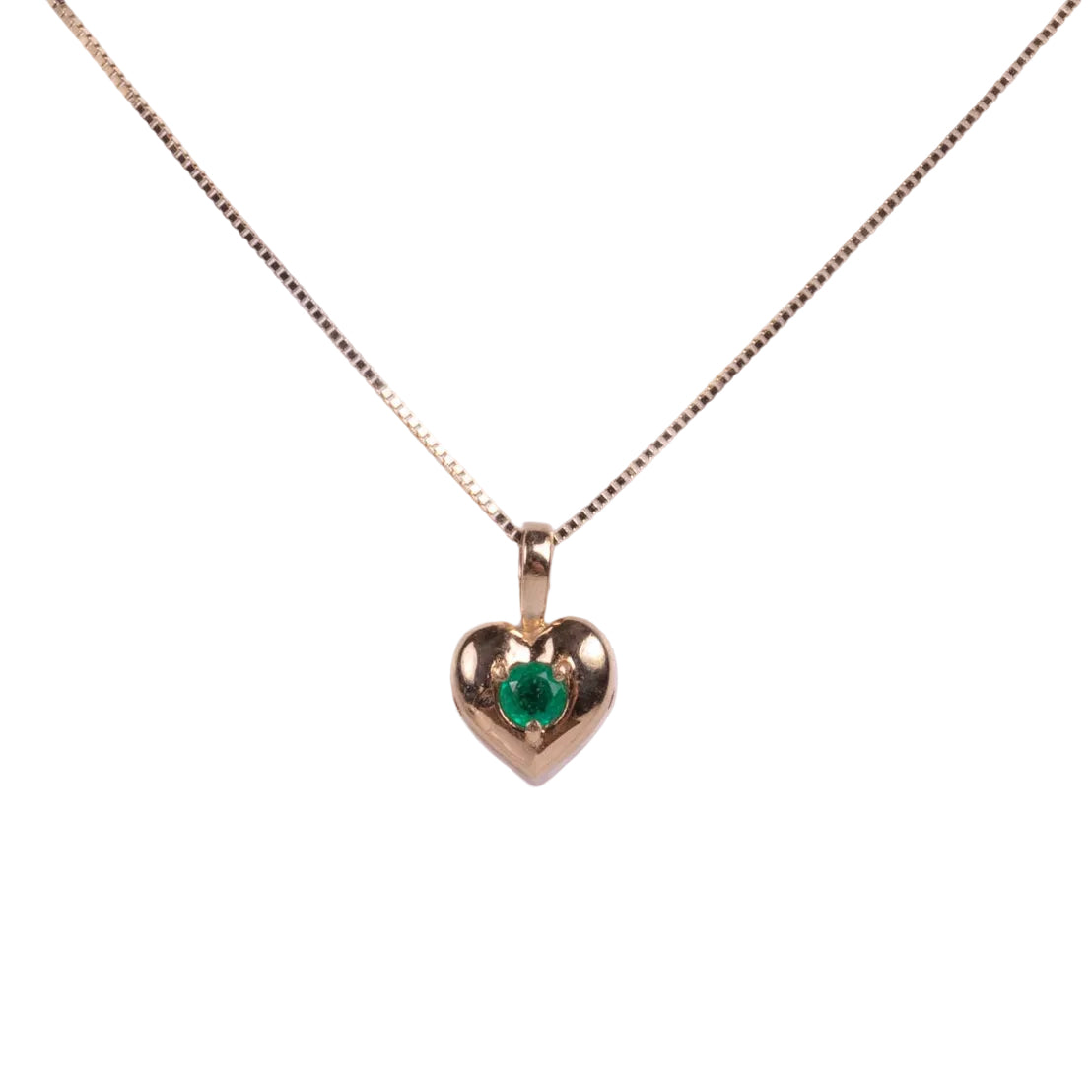 Dije Petit Heart in Emerald