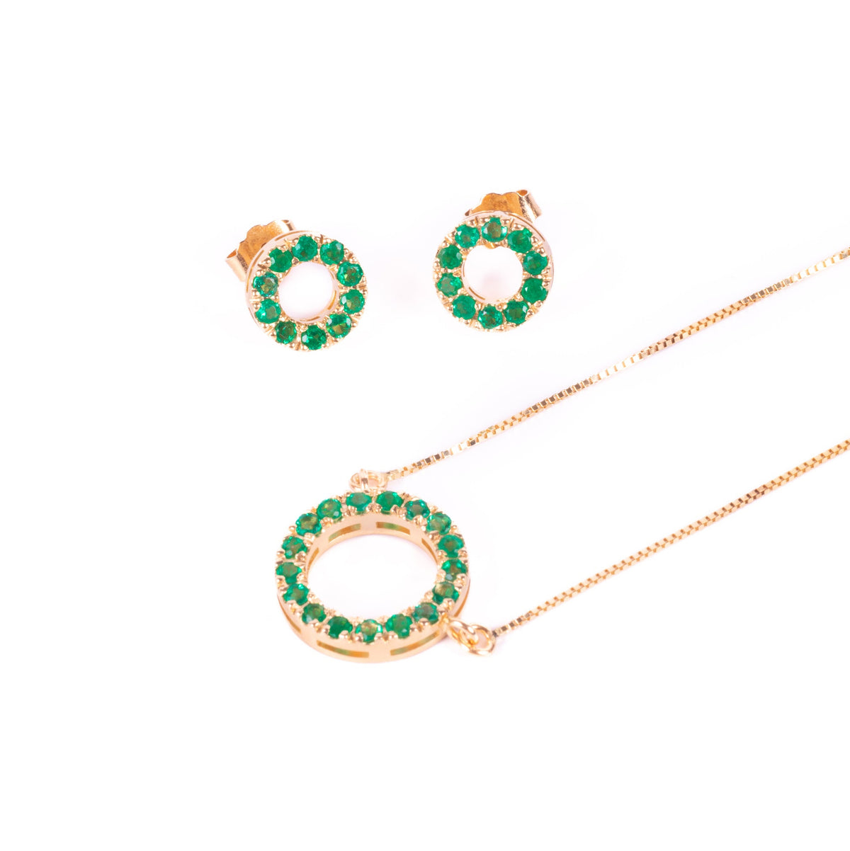 Aretes esmeralda eterna