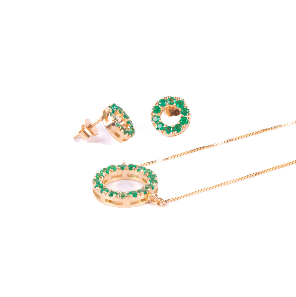 Aretes esmeralda eterna