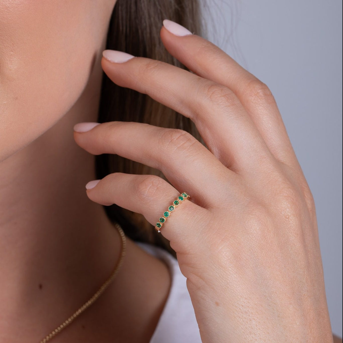 Anillo Gela in Emeralds