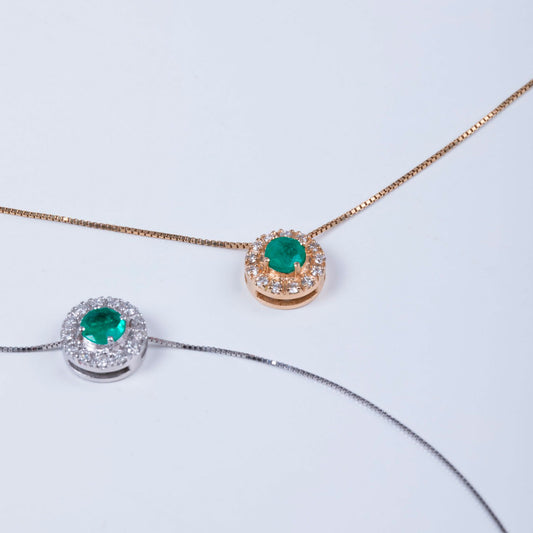 Dije Anabella Emerald and Diamonds