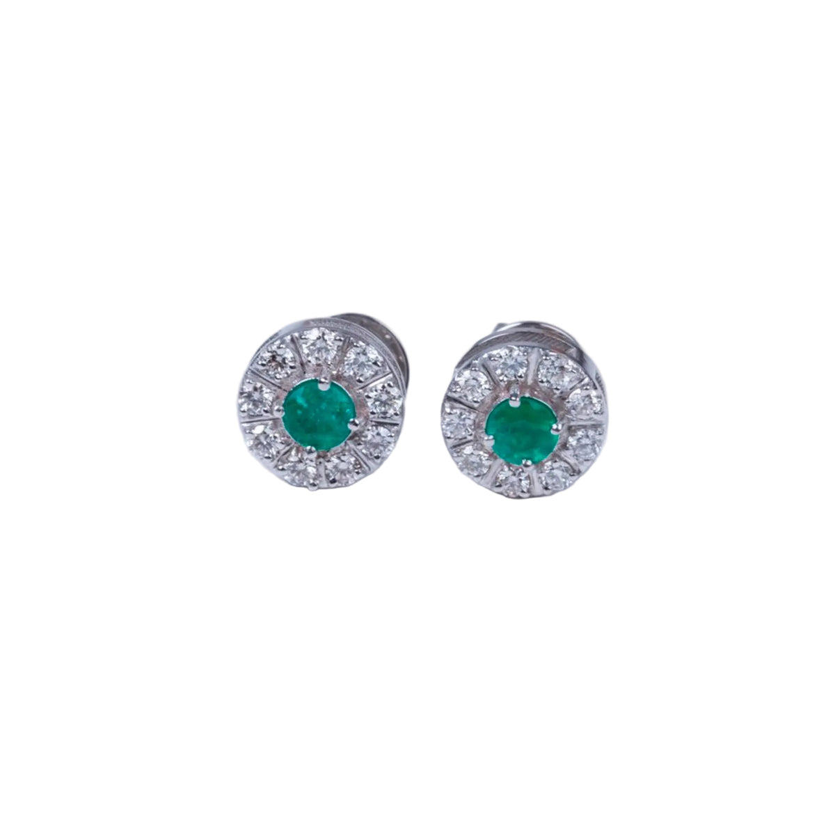 Aretes Anabella Emerald and Diamonds