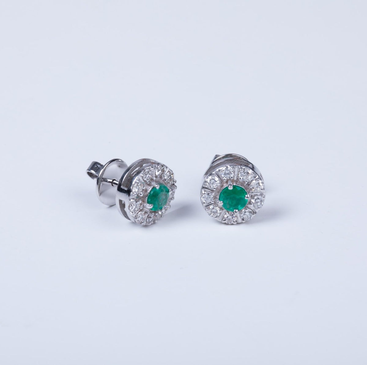 Aretes Anabella Emerald and Diamonds