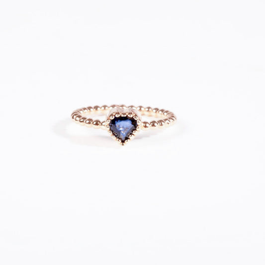 Anillo Heart Sapphire