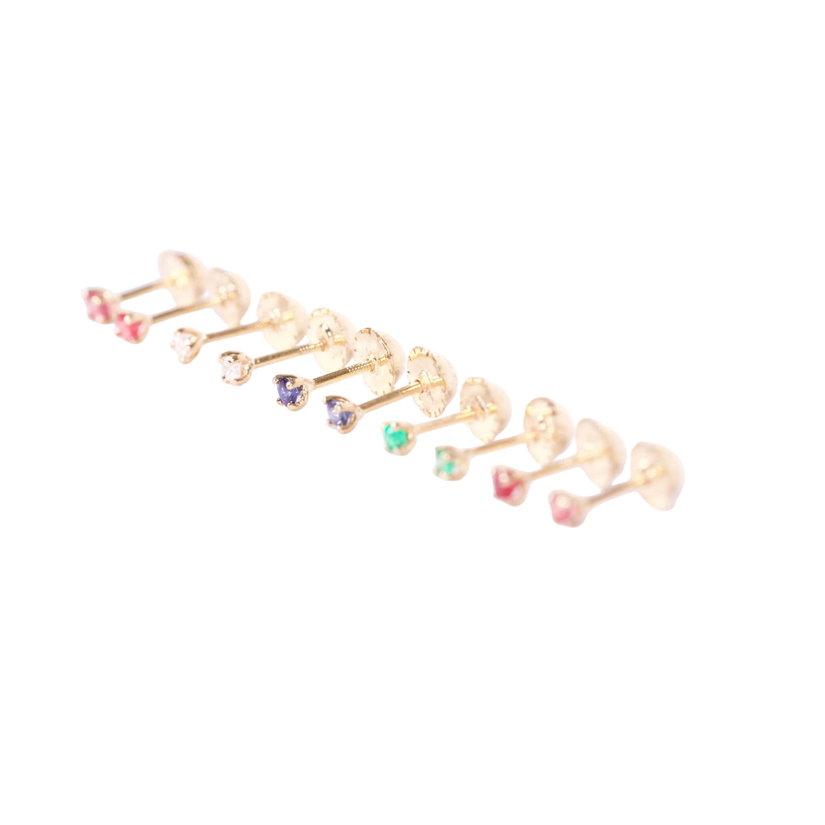 Mini Topos Petite – Piedras Preciosas oro 18k