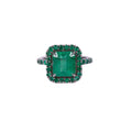 Anillo majestad esmeralda