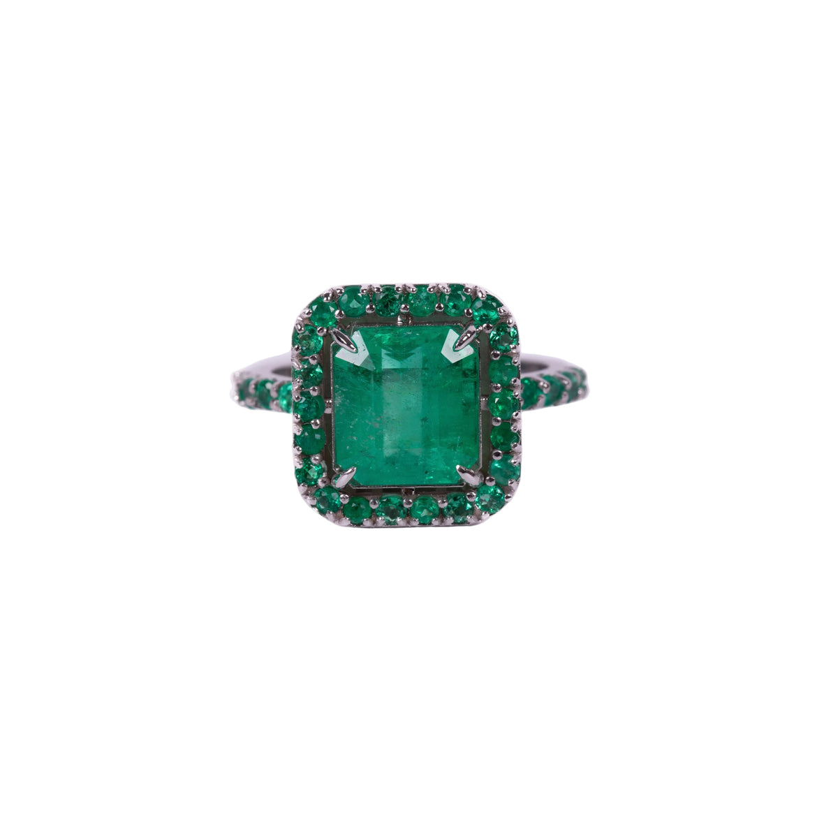 Anillo majestad esmeralda