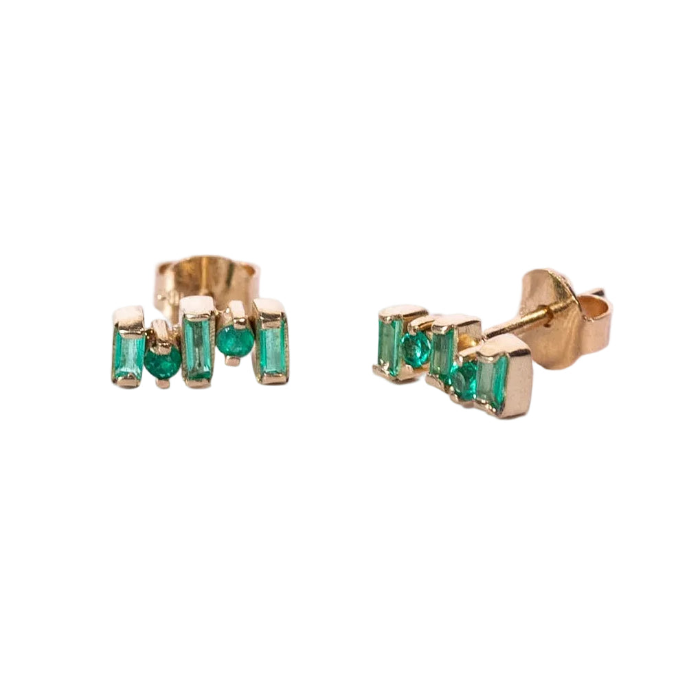 Aretes destello Esmeralda