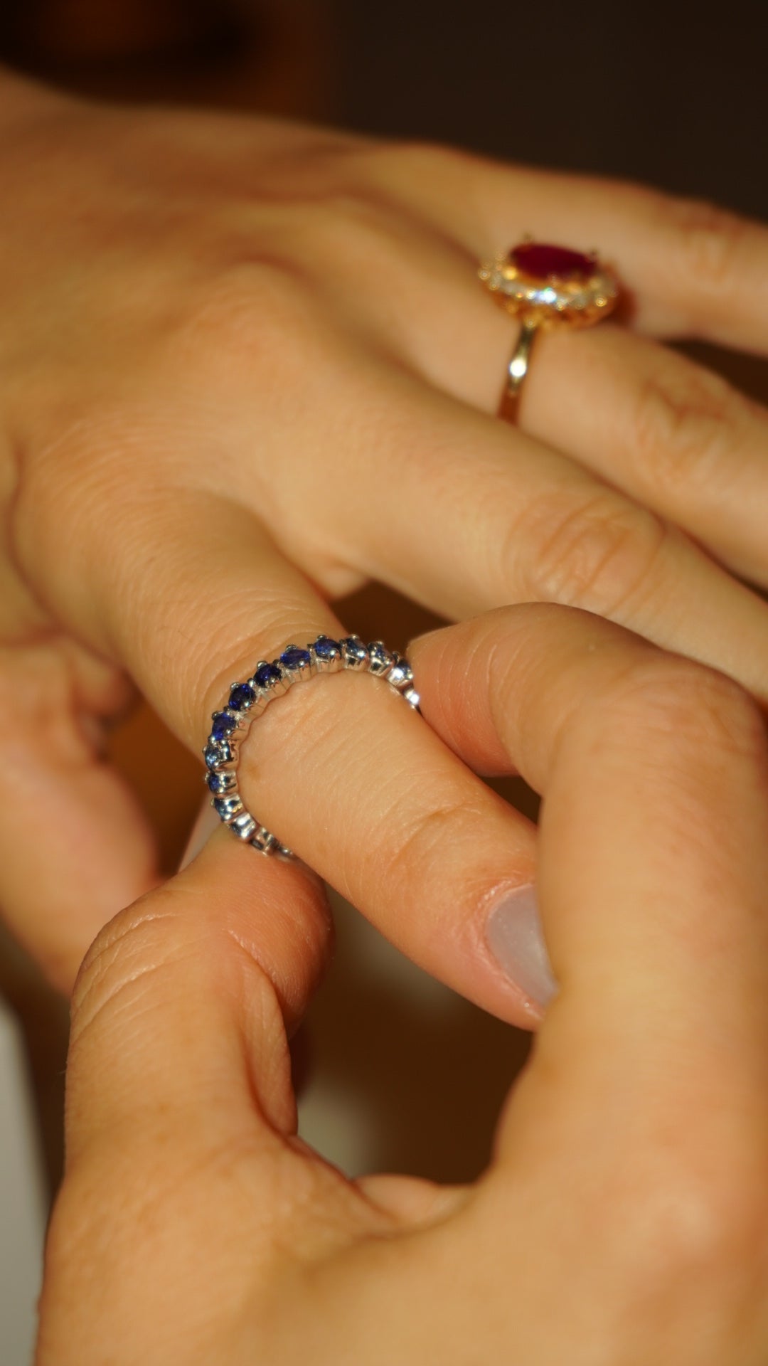 Anillo Himera in Sapphire