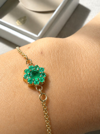 Pulsera Emerald Bloom