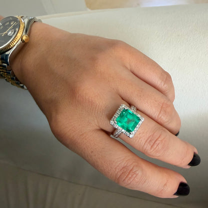 Anillo imperial esmeralda