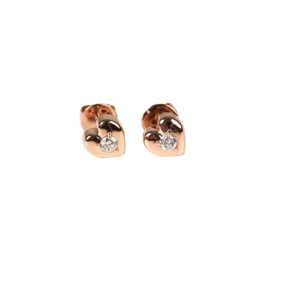 Stud Petit Heart in DIamond