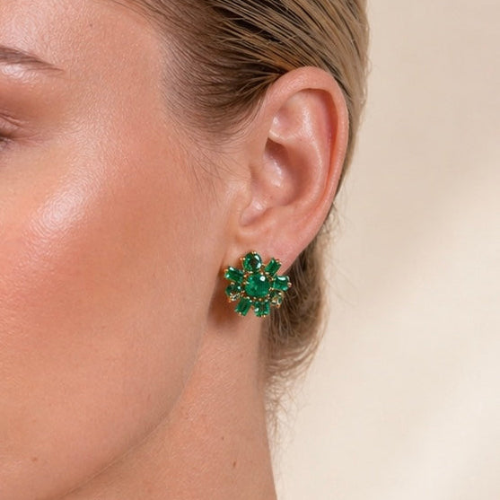Aretes jardín Esmeralda