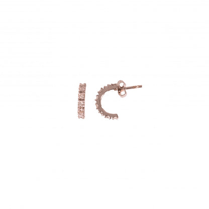 Frosted Diamond Mini Hoops