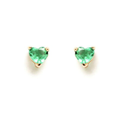 Aretes Emerald Heart