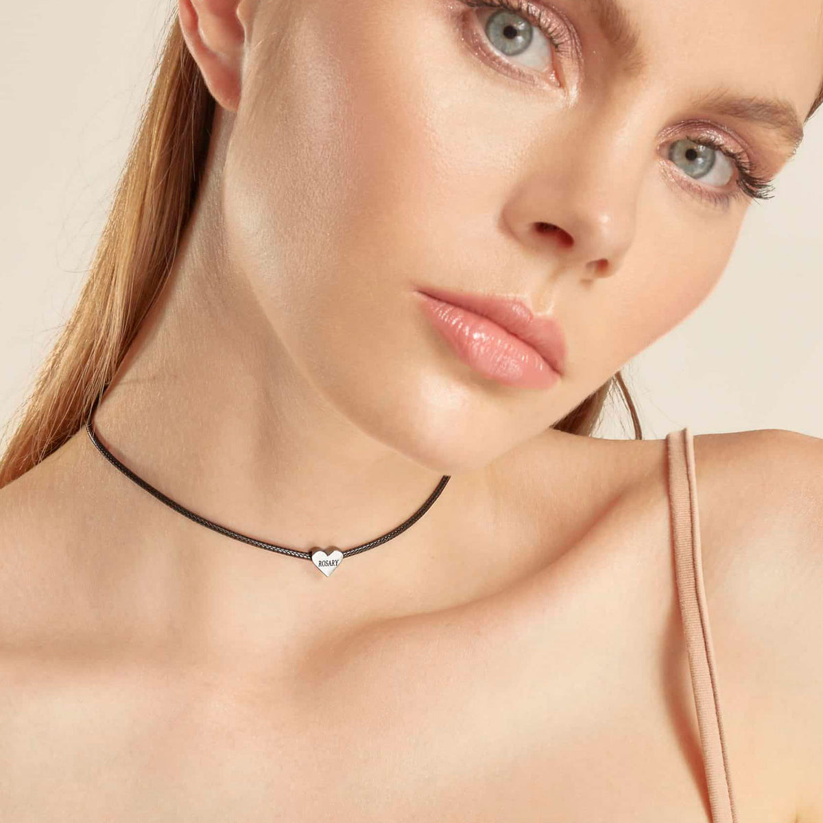 Choker Kind Heart in White