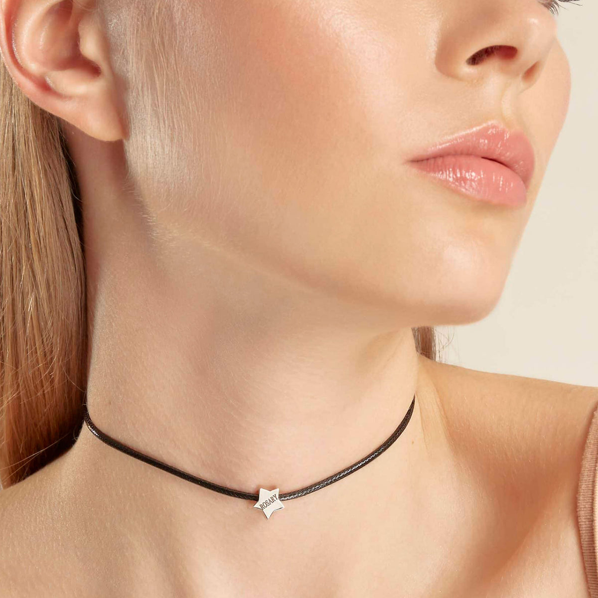 Choker Lovely Star in White