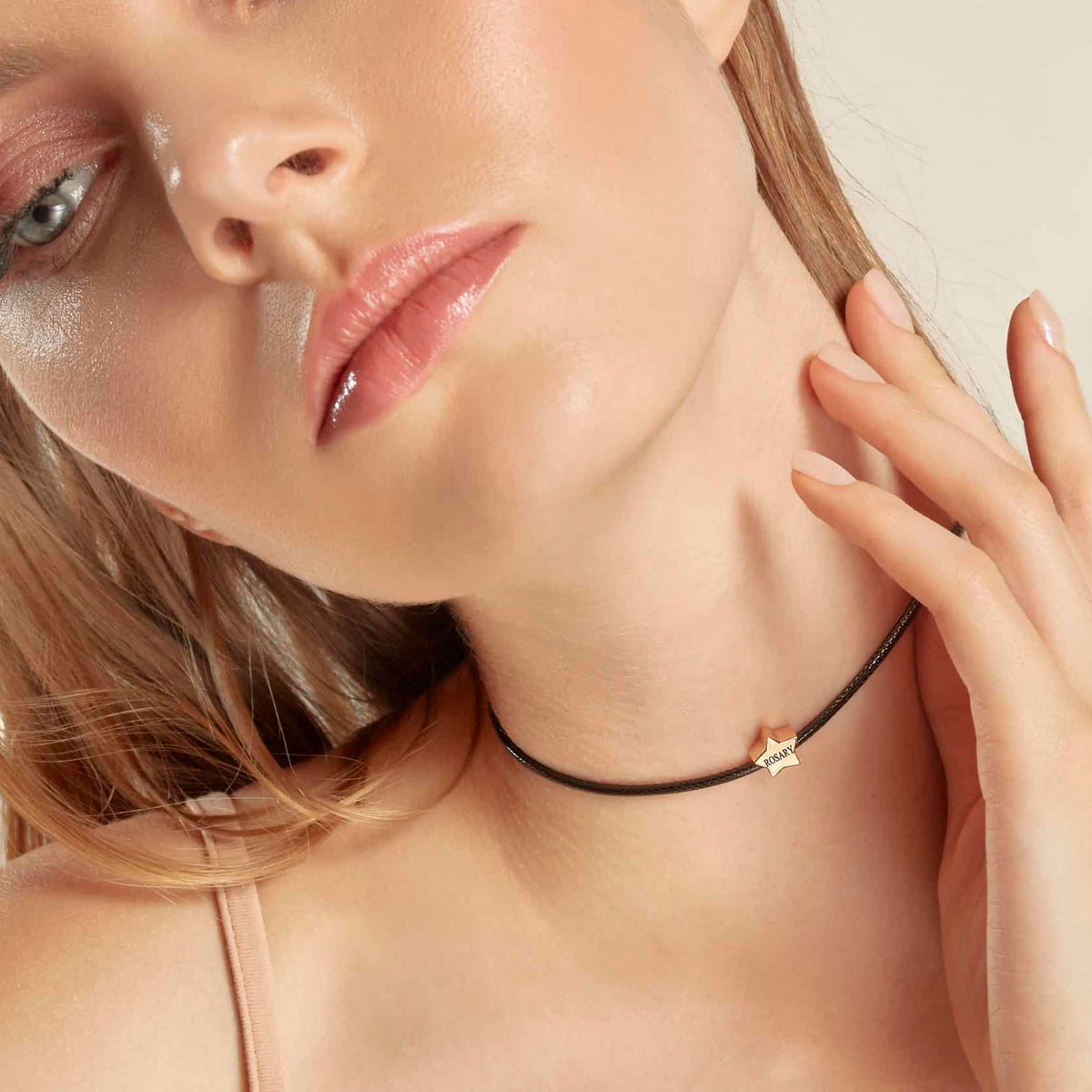 Choker Lovely Star in Rose