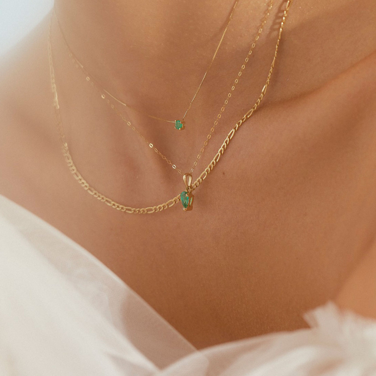 Gargantilla Tiny Emerald Drop