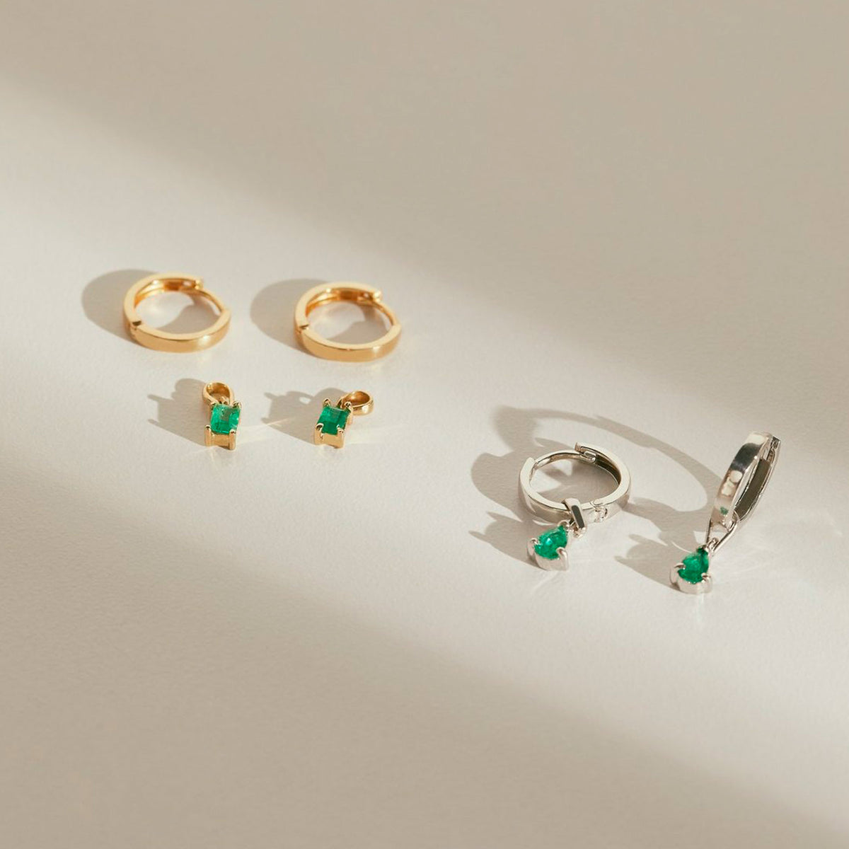 Dije Frosted Emerald Charm