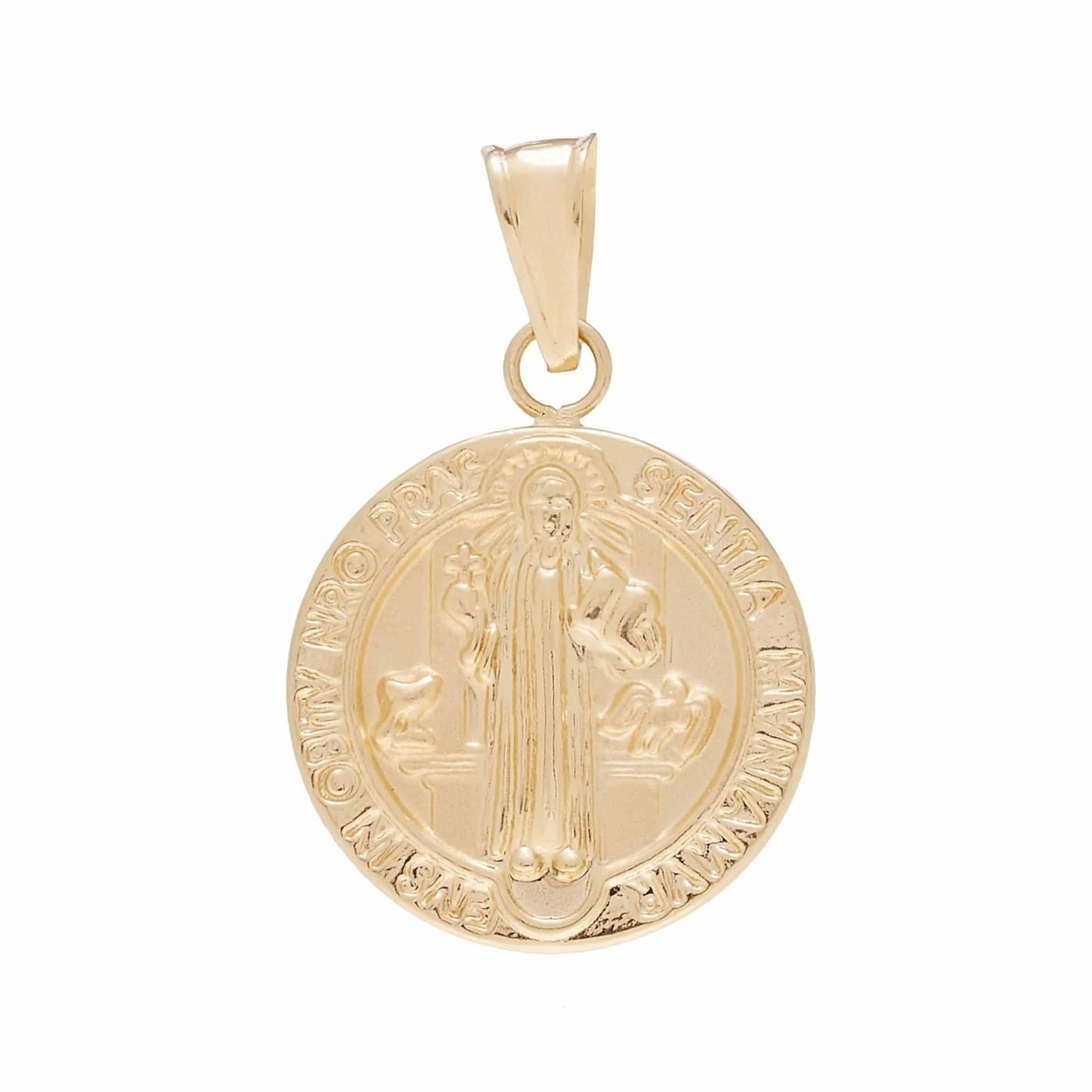 Medalla San Benito En Oro- Rosary Jewelry